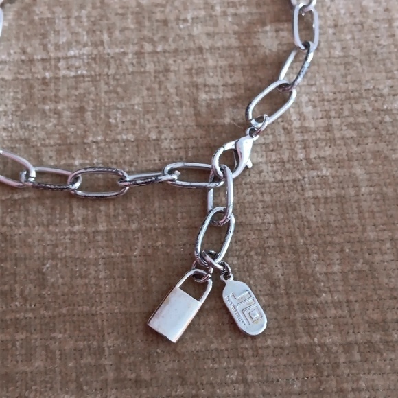 JLO Silver Tone Link Long Wrap Necklace - Picture 6 of 8